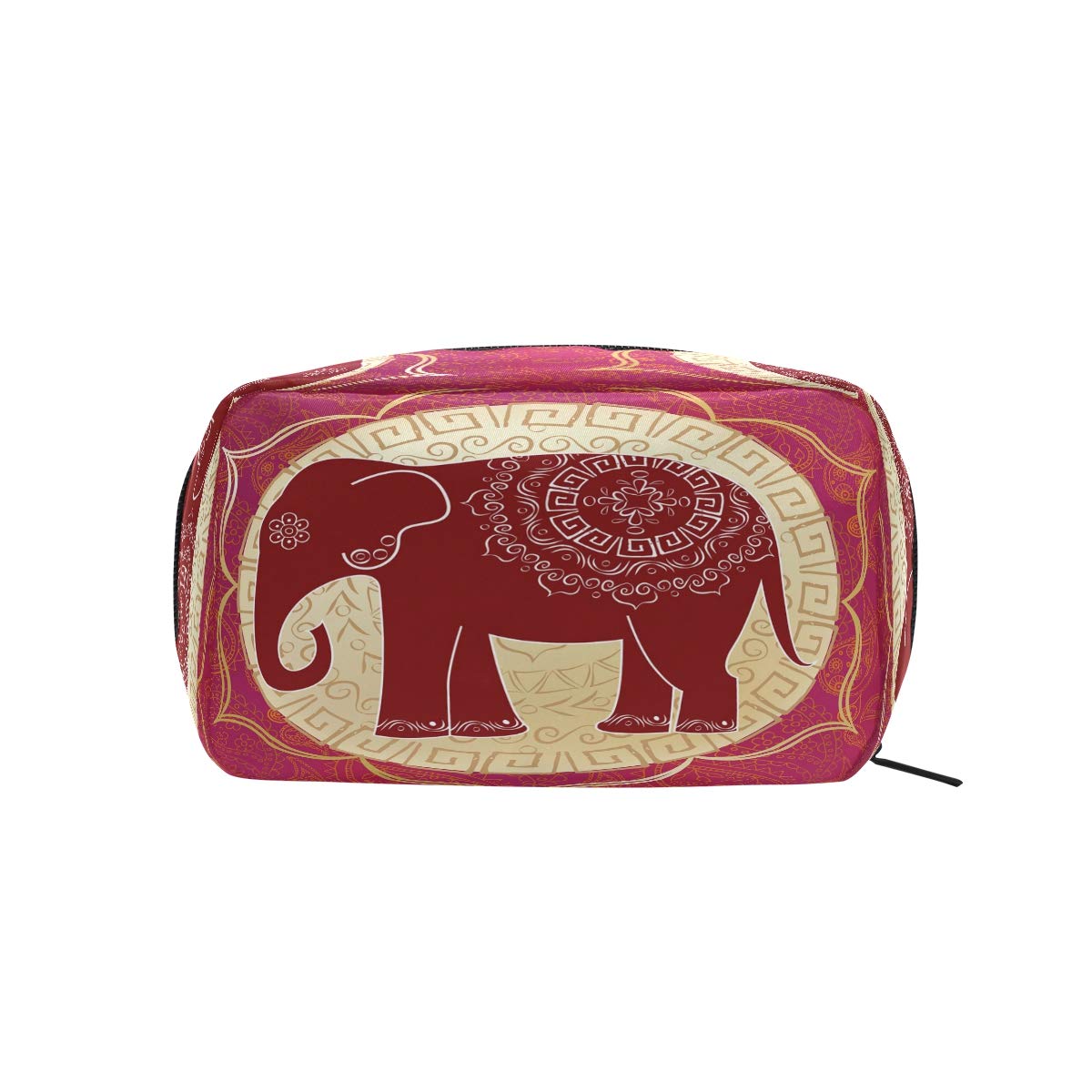 Elefant Motiv Kosmetiktasche Aus Köpergewebe – Make-up Organizer Mit Reißverschluss Für Damen & Mädchen