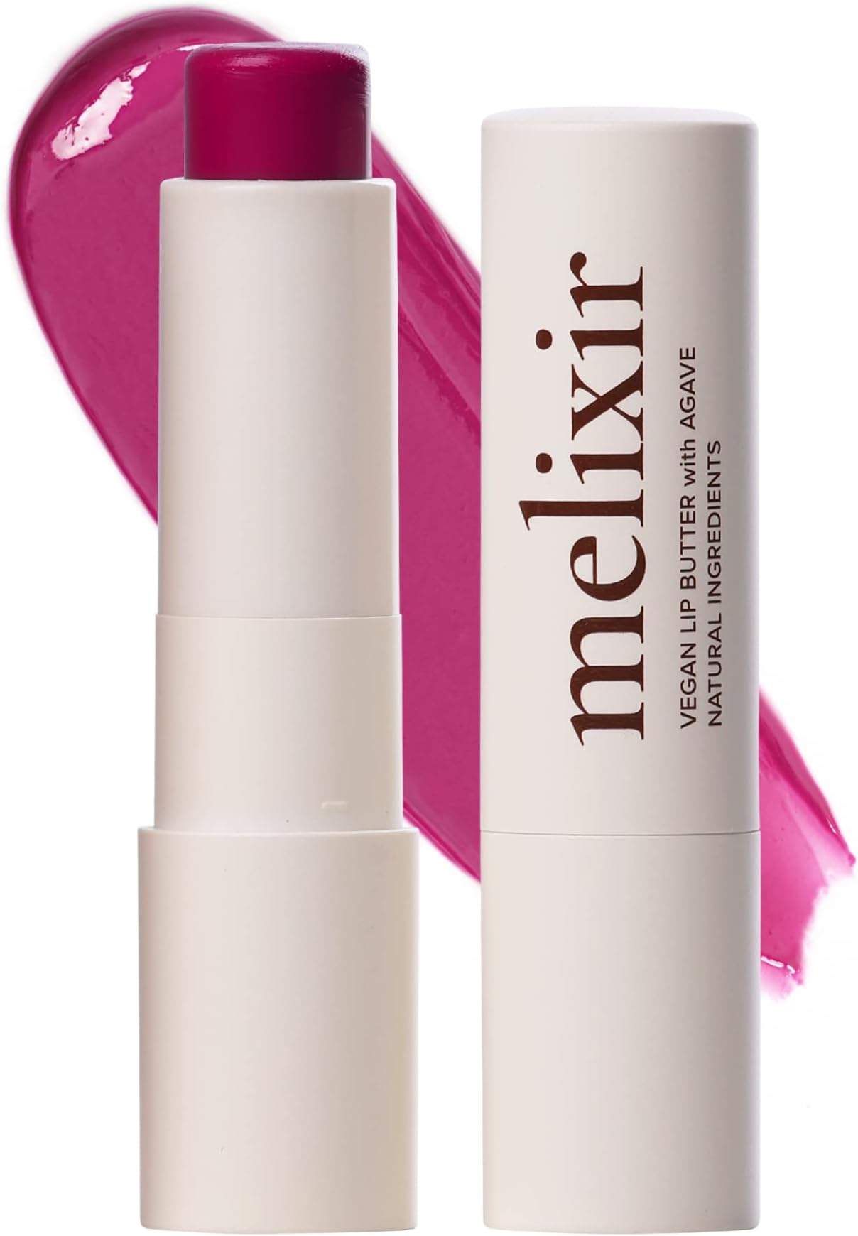 Melixir Vegan Lip Butter #07 Plum Peony(Tinted) (+14 more colors), Mothers Day Gifts for Mom, Bee Free, Petrolatum Free, Deep Nourishing Plant-Based Vegan Chapstick, Vegan Lip Balm for Dry, Cracked and Chapped Lips, Moisturizing Lip Care Spring Gift
