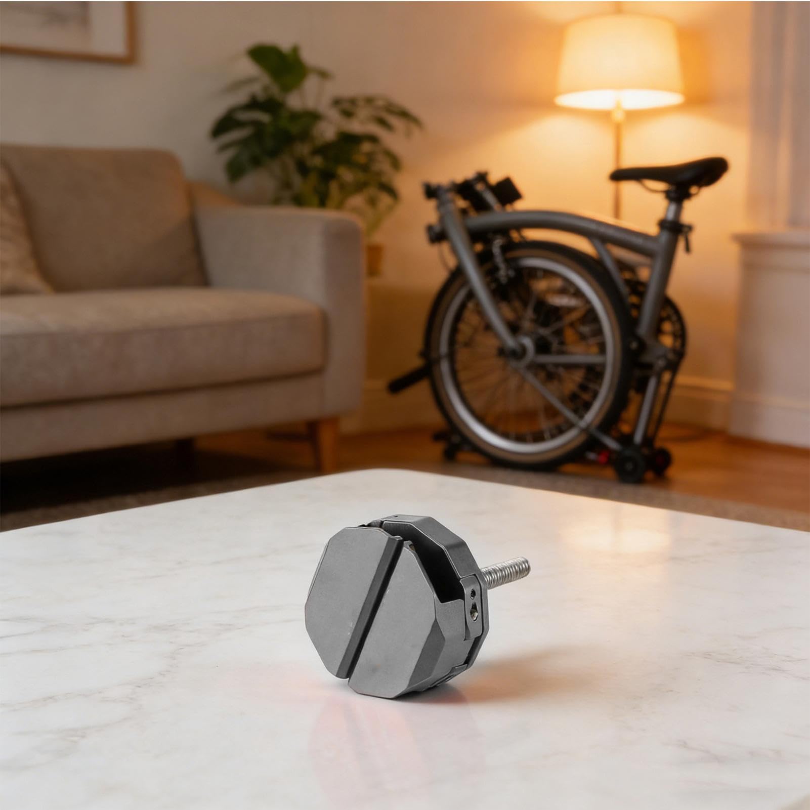 Generisch Supporto per smartphone per bicicletta, supporto girevole invisibile in lega di alluminio, supporto per smartphone, per guida su strada, città, viaggi, pendolari, navigazione, registrazione