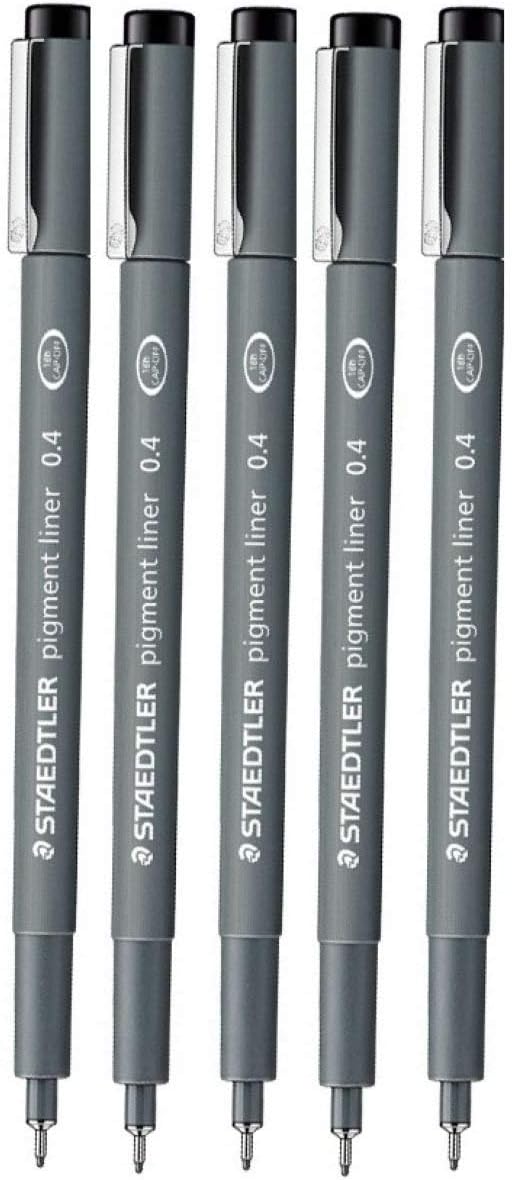 Staedtler Penne Fineliner 0.05 Mm - Set Da 5 Per Disegno Tecnico E Schizzi - Foto 3