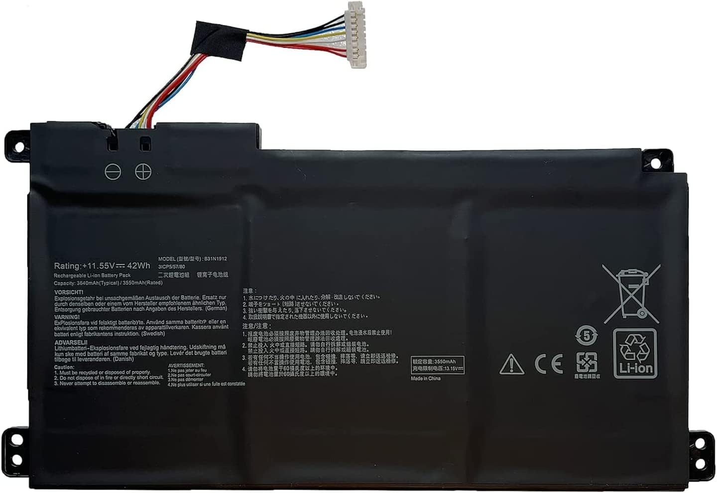 Batterie Asus X552L HS Pour Pièces 4 Cellules 2950mAh