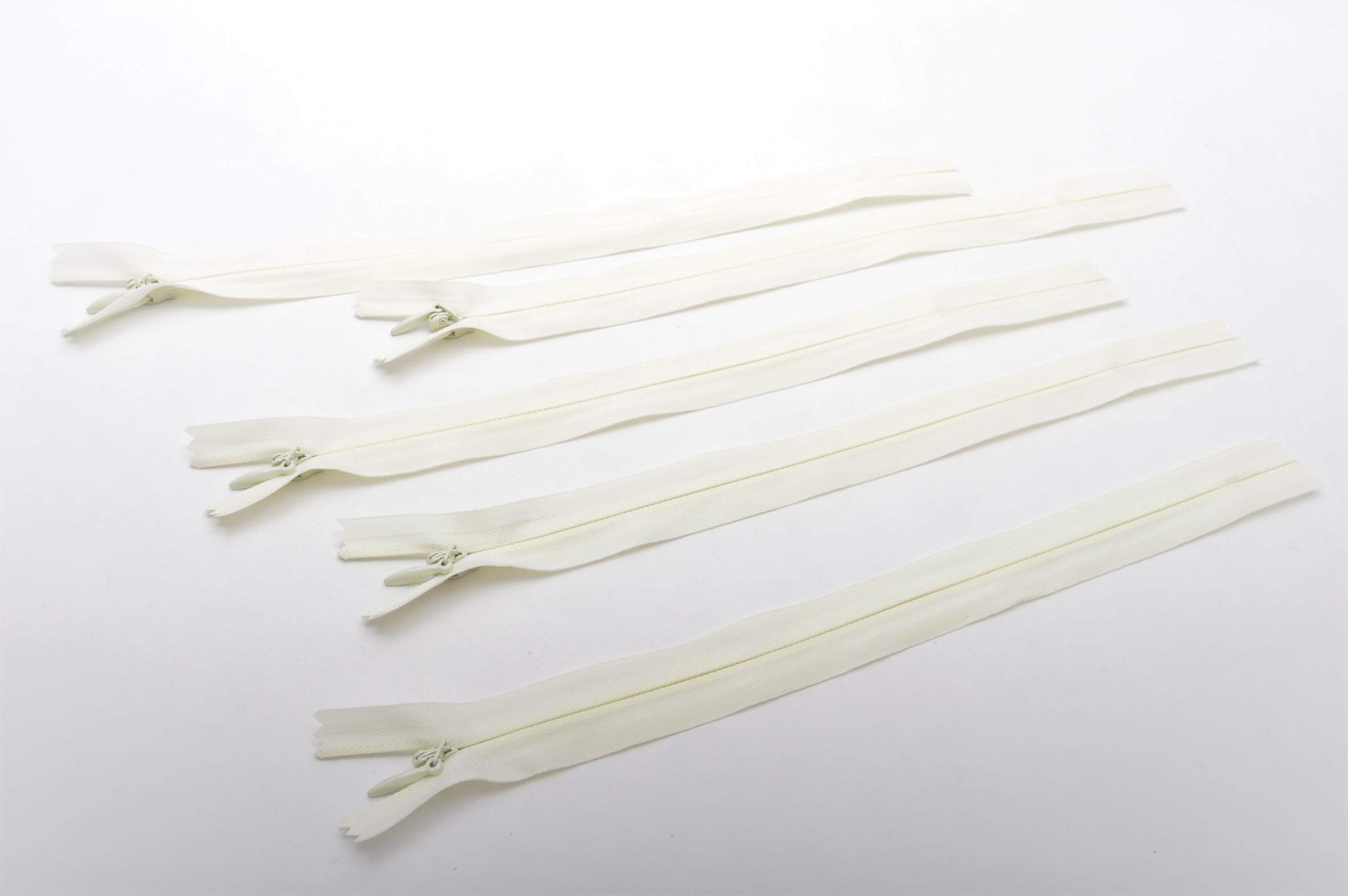 Trimz Adjustable Invisible Zip, Cream, 25cm