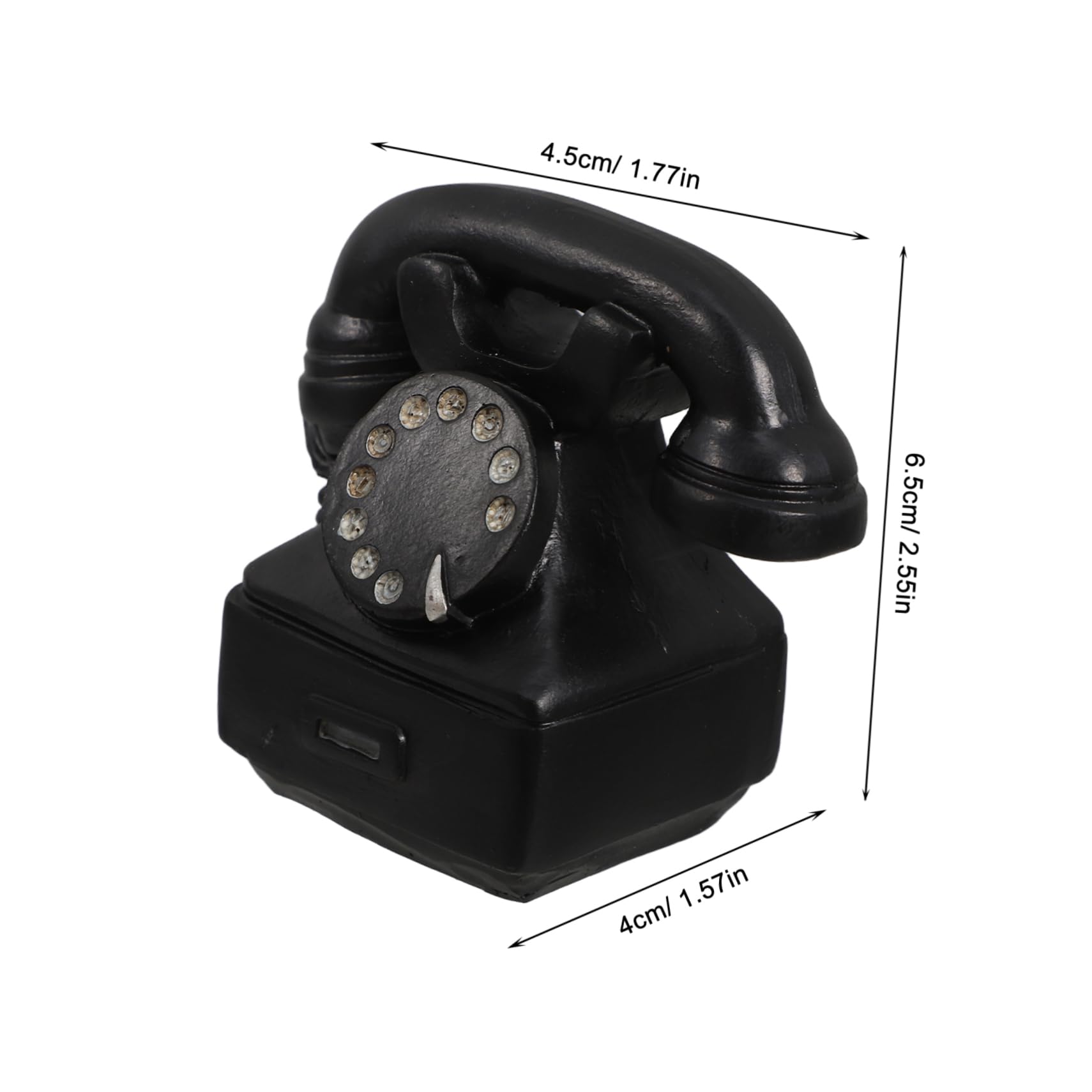 HOOTNEE Retro Resin Phone Ornaments Mini Old Fashioned Decor for Home Photography Props