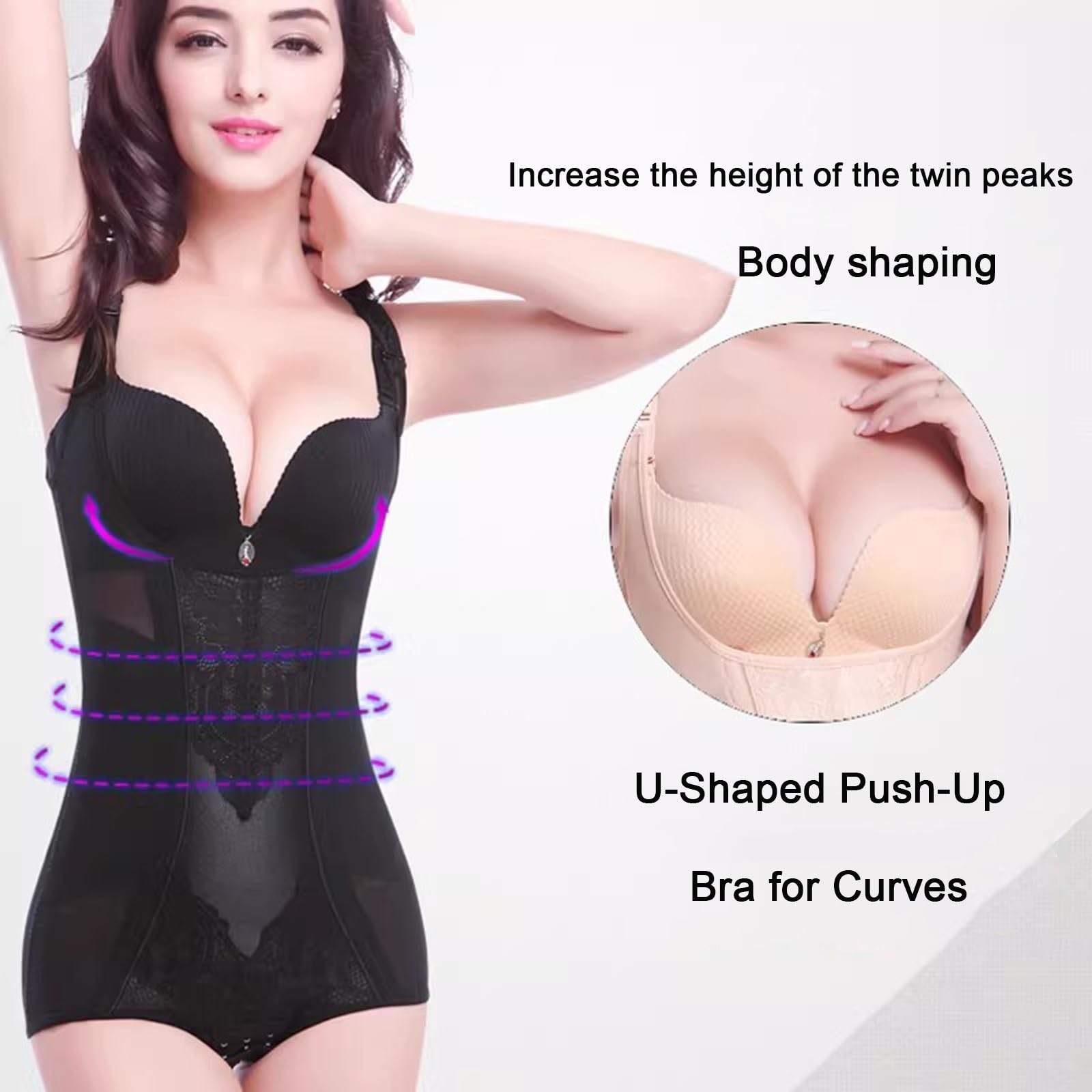 Body Reductor Mujer Fajas Reductoras Shapewear Moldeadora Control De Abdomen Bodysuit Posparto