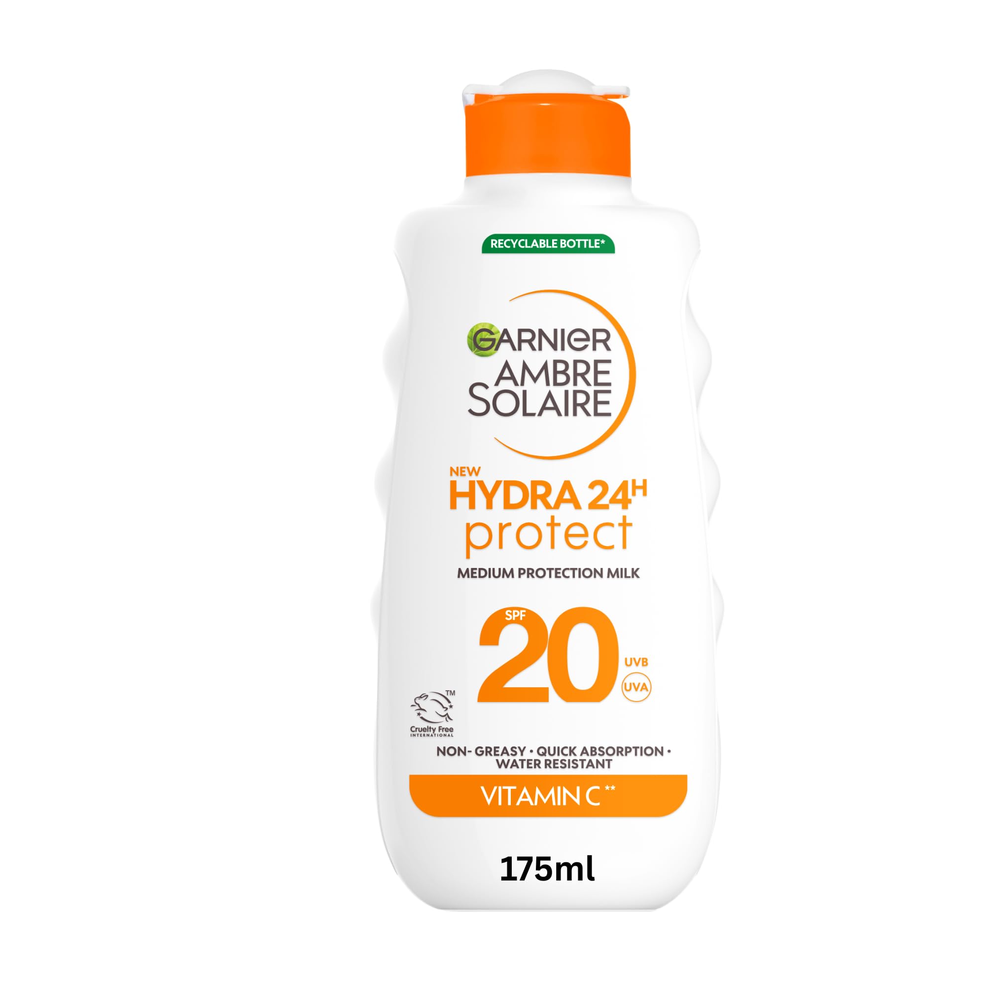 Garnier Ambre Solaire Sun Cream SPF 20 Hydra 24 Hour Protect Lotion 175ml