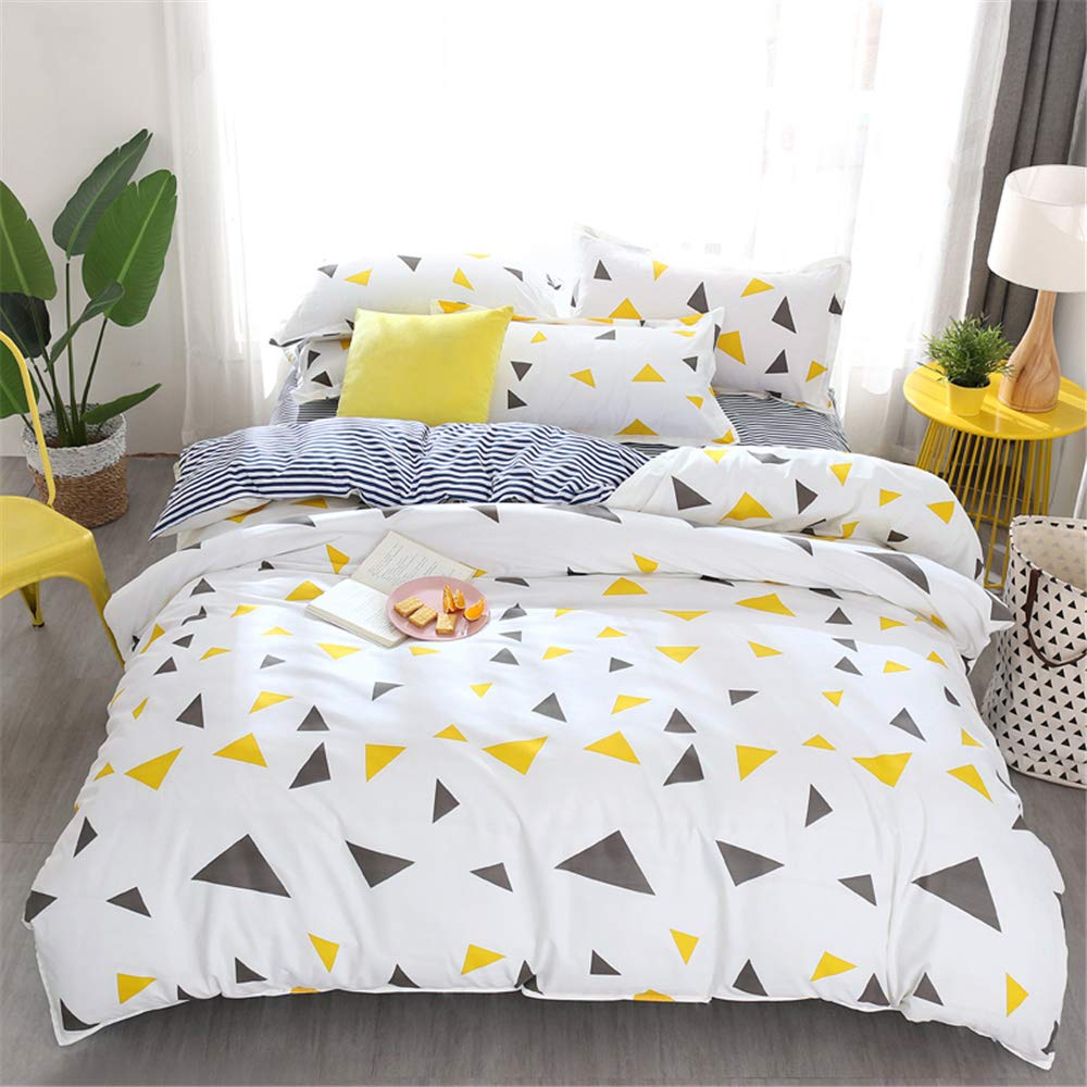 Parure de lit infroissable en microfibre douce pour un couchage double toujours impeccable
