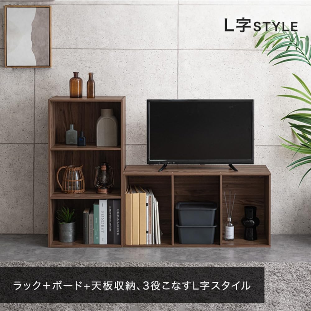 Amazon｜タンスのゲン カラーボックス 3段 4個セット 幅45cm 木製 収納