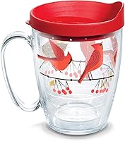Vista 15 de Tervis 1318911 Cardinals Vaso Térmico Aislante con Envoltura y Tapa 16 oz - Tritan Transparente