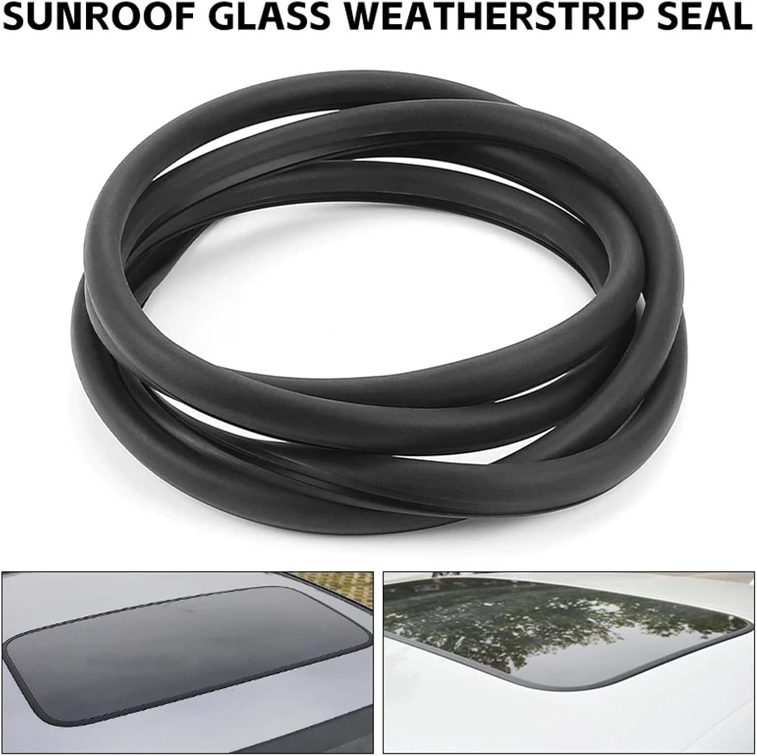 for Auto Sunroof Glass Rubber Seal Weatherstrip 70205T2AA01 Replacement