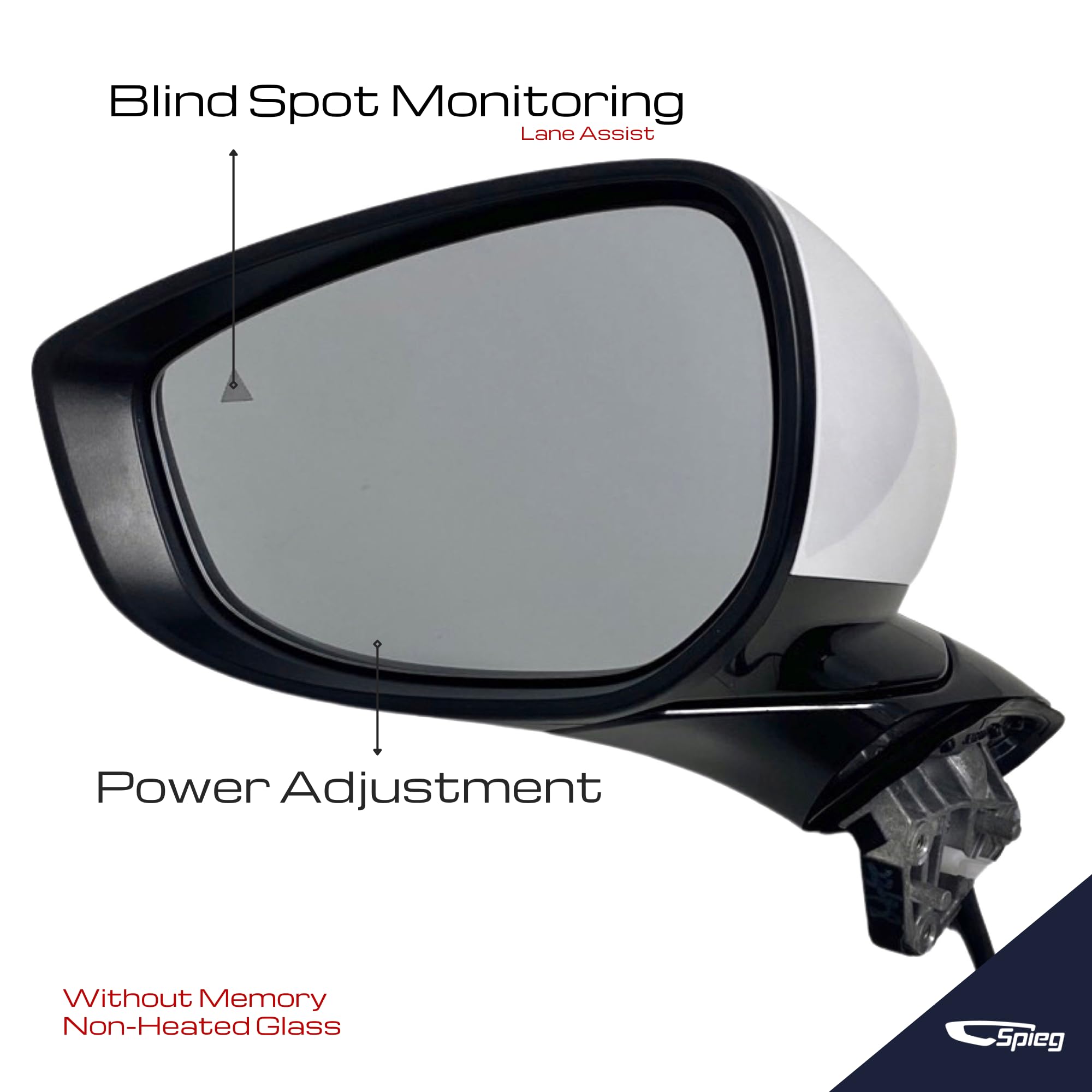Amazon.com: Spieg Driver Side Mirror for 2020-2024 Mazda CX-30