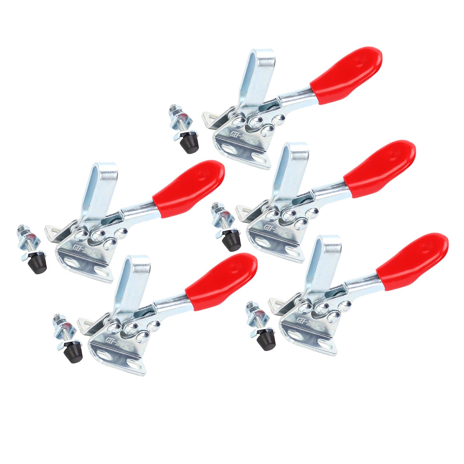 5 Sztuk Toggle Clamp Fixture Poziomy Zacisk Quick Release Hold Down Clamp Zacisk Narzędzi do Obróbki Drewna