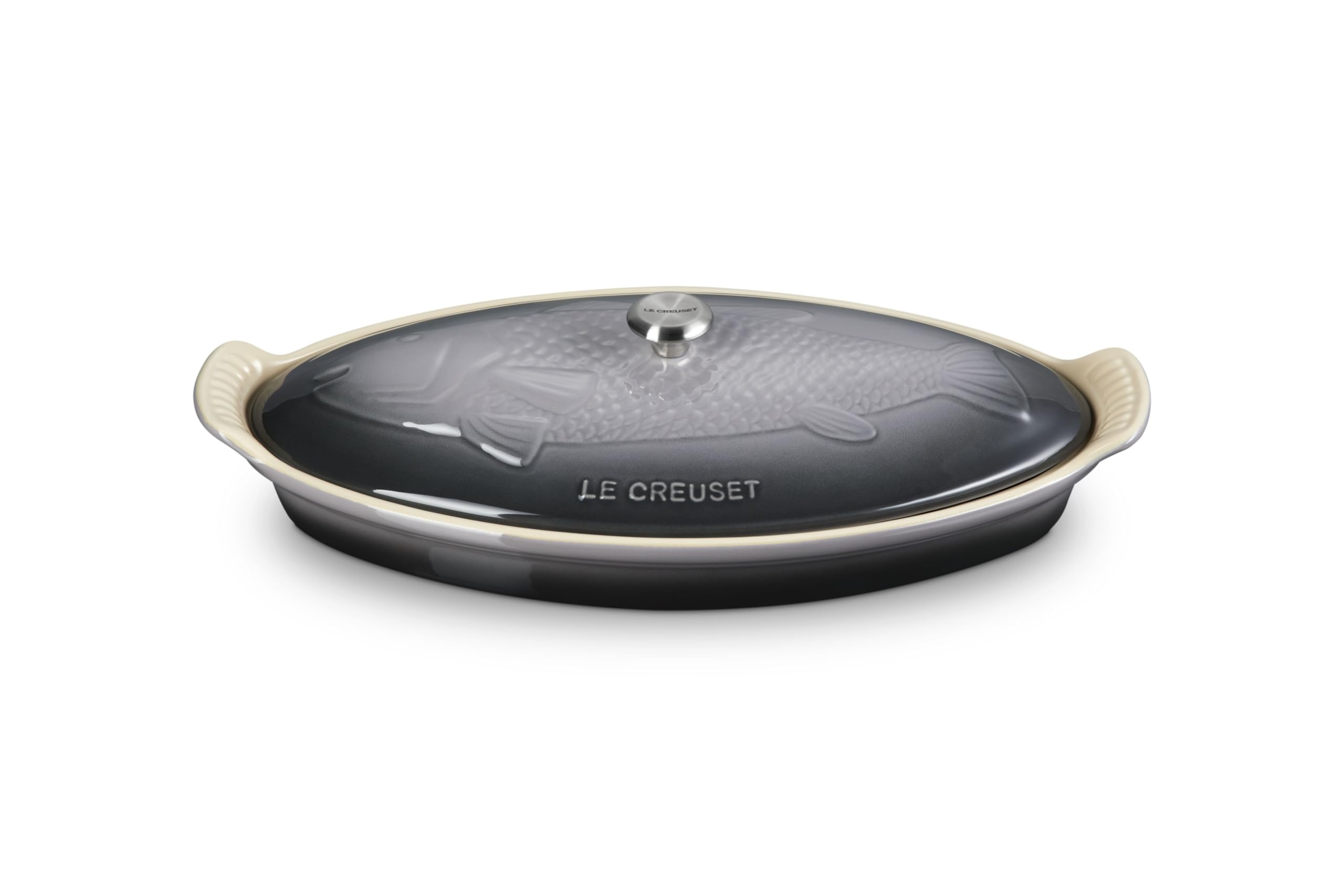 Amazon | Heritage Stoneware Oval Fish Baker, 1.7qt., Oyster | Le