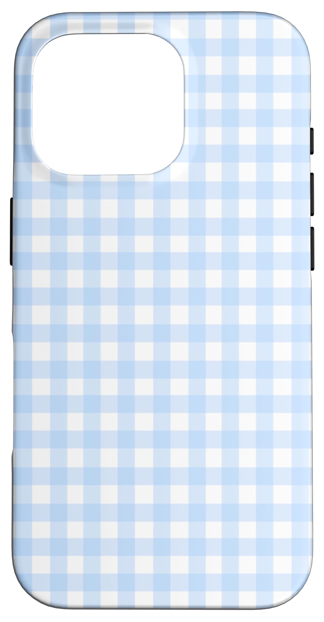 iPhone 16 Pro Light Blue Gingham,squares,checked,plaid,pattern Case