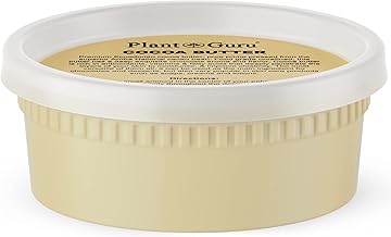 Raw Cocoa Butter 8 oz. 100% Pure Natural Unrefined FOOD GRADE Arriba Nacional Cacao Bean, Great For Chocolate Making, Soap, Lip Balm and Moisturizer For DIY Body Butters