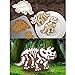 IXI Dinosaur Fossil Cookie Making Molds / Stamps - Set of 3-pieces PVC Cream Chocolate Decoration Molds - DIY Baking Mould for Fondant Cake / Biscuit / Play Doh Arts