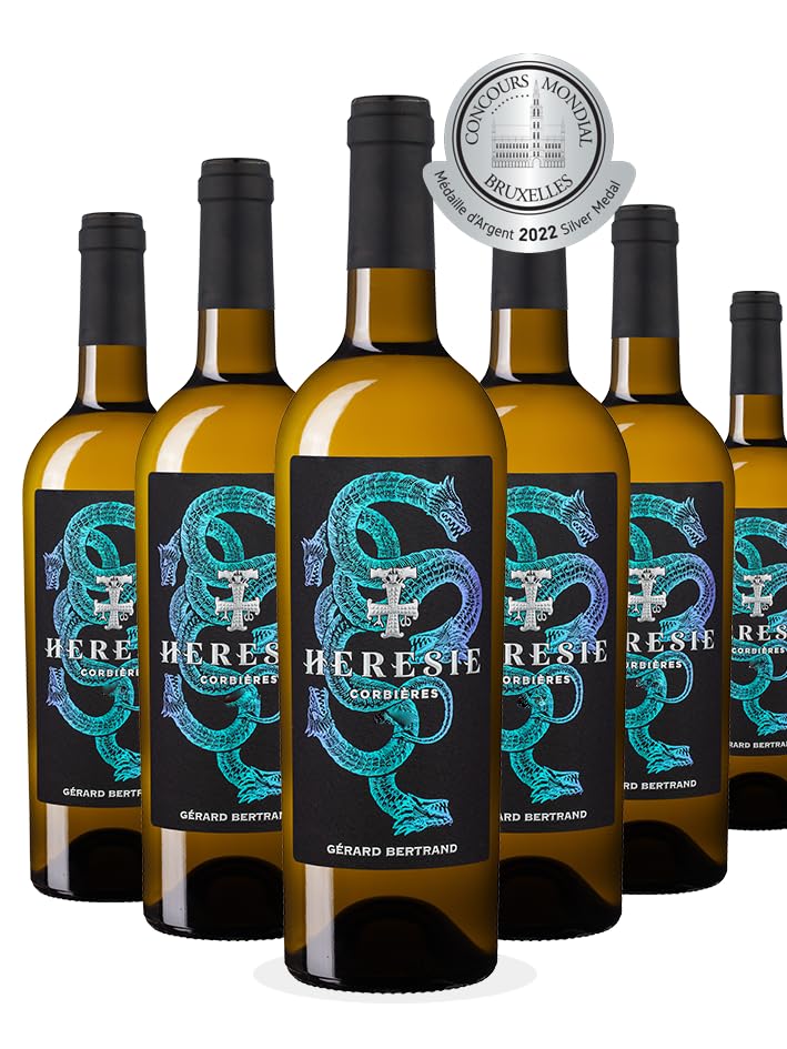 Gérard Bertrand Hérésie Vino Blanco | Garnacha/Roussanne/Marsanne | AOP Corbières Sec | (6 x 0.75 l)