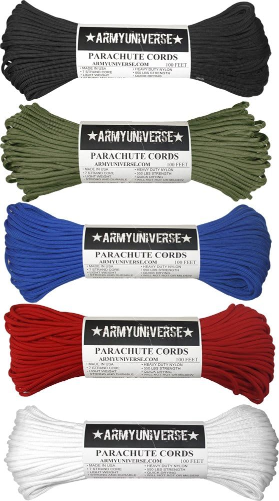 ARMYU Ultimate Survival 550LB Paracord Rope Value Pack