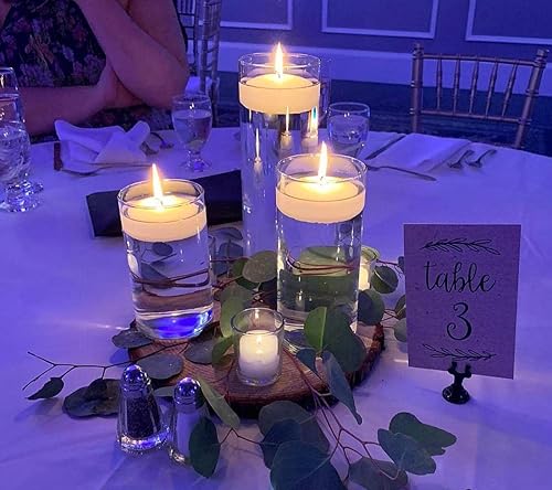 Miniatura 7 de Jarrones cilíndricos de cristal  Juego de 4 vasos de agua de lujo de diferentes tamaños, jarrones transparentes a granel para flores hidropónicas,