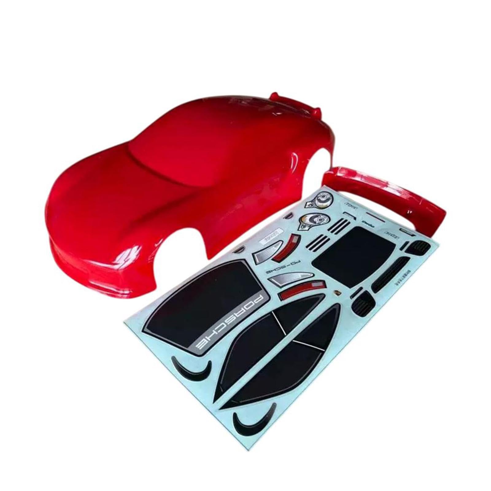 RC Karosserie 1 10 RC Auto Karosserierahmen Ersatzteil PC Hartschale mit Aufklebern Und 260mm für Familien Modellautosammlung Bastler
