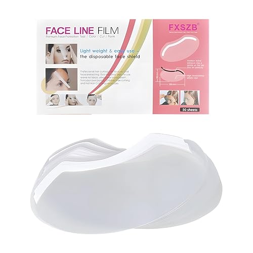 WALWAL 50 viseras desechables transparentes para ducha, protectores de ojos para corte de pelo, tinte de cabello y cuidado posterior de pestañas