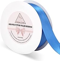 Vista 26 de Cintas de satén de doble cara rojo intenso de 5/8 pulgadas, 50 yardas, cinta de poliéster HD, para envoltura de regalos de boda, floristería