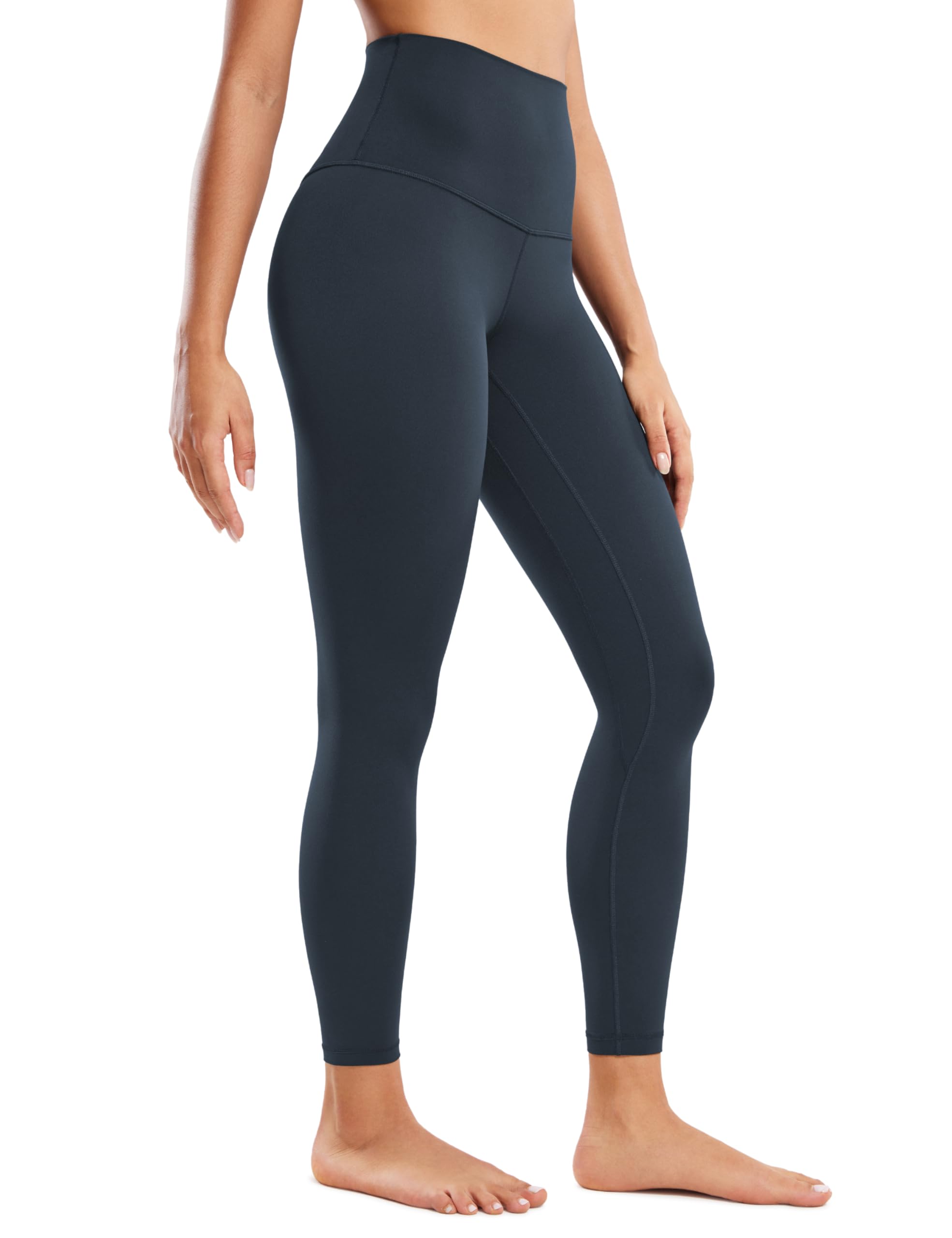 CRZ YOGA Butterluxe 25'' Super High Waisted Yoga Leggings for Women - Stretchy Workout Leggings Over Belly Yoga Pants True Navy 10