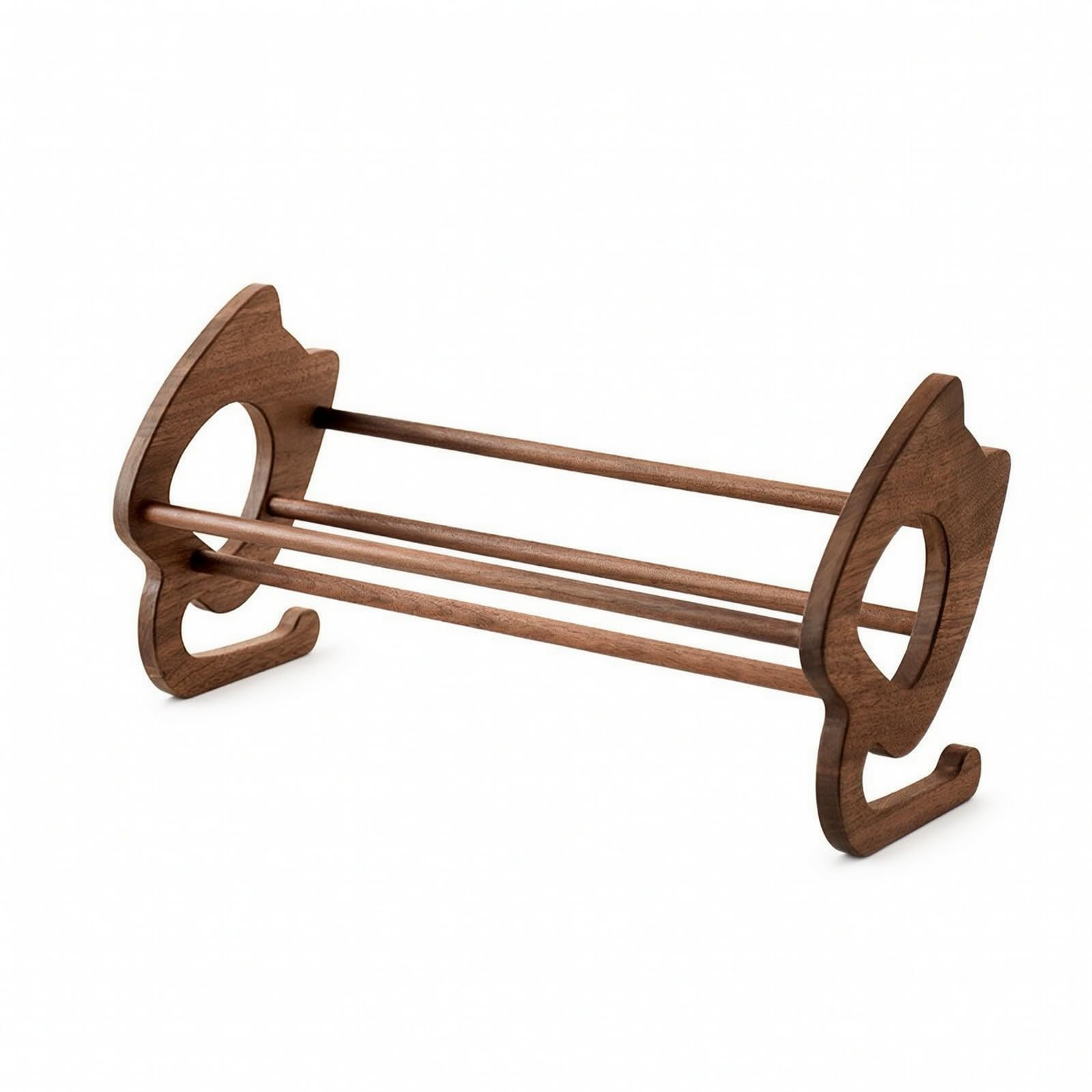 Legno Scaffale Tavolo Porta Libri Organizzatore Ufficio in Ciliegio con Inclinazione per Consultazione Rapida Adatto a Scrivania Studenti Studio, Noce Nero, Lungo