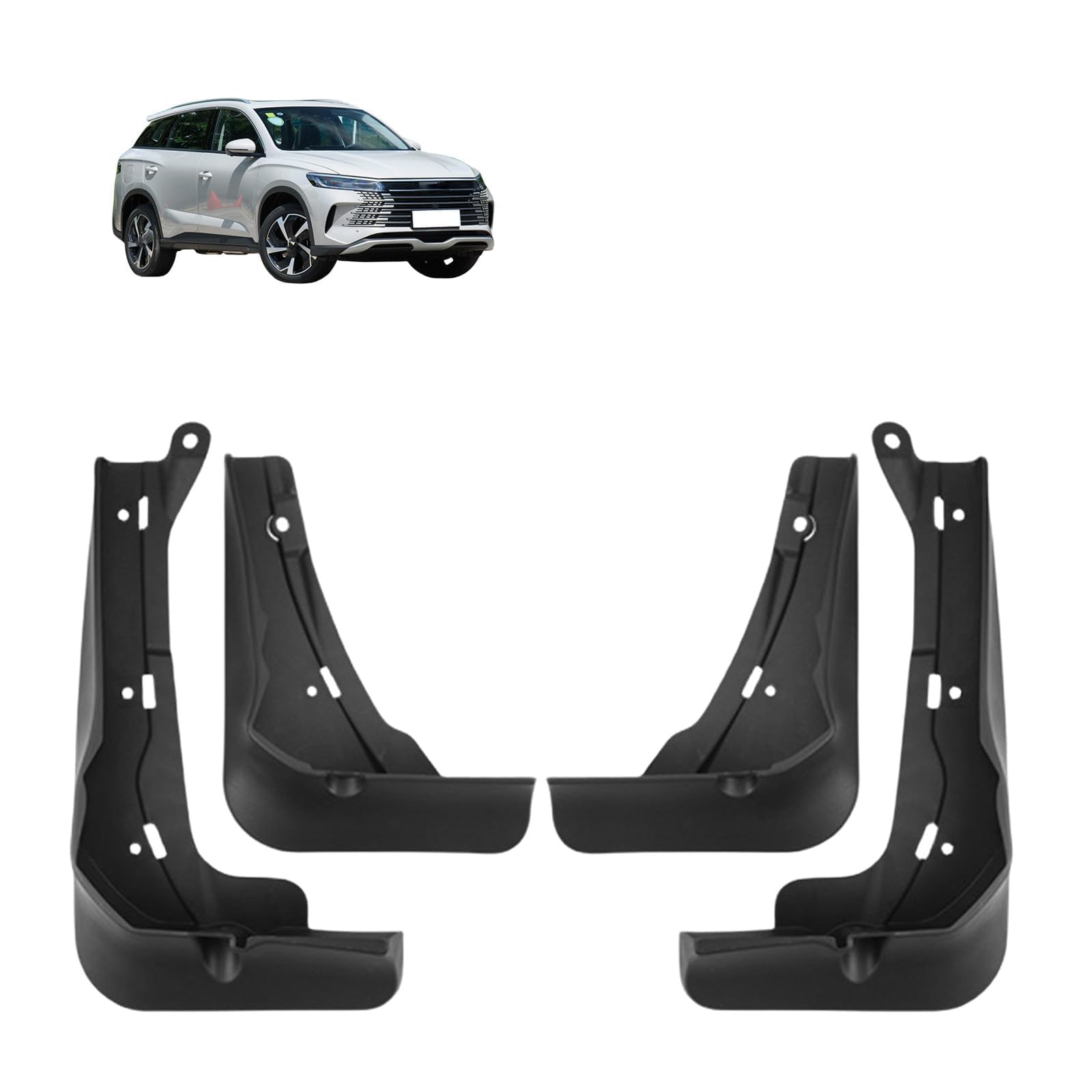 NYSLDSCO 4Pcs Premium Mud Flaps for BYD Sea Lion 05 DM i 2025 Front and Rear Splash Guards Durable Mudguards Protection Against Road Debris