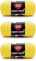 Vista 29 de Red Heart Super Saver - Hilo de salvia ligera, paquete de 3 unidades de 6.98 oz/7 onzas, acrílico, 4 medianos (peinado), 364 yardas, tejido/ganchillo