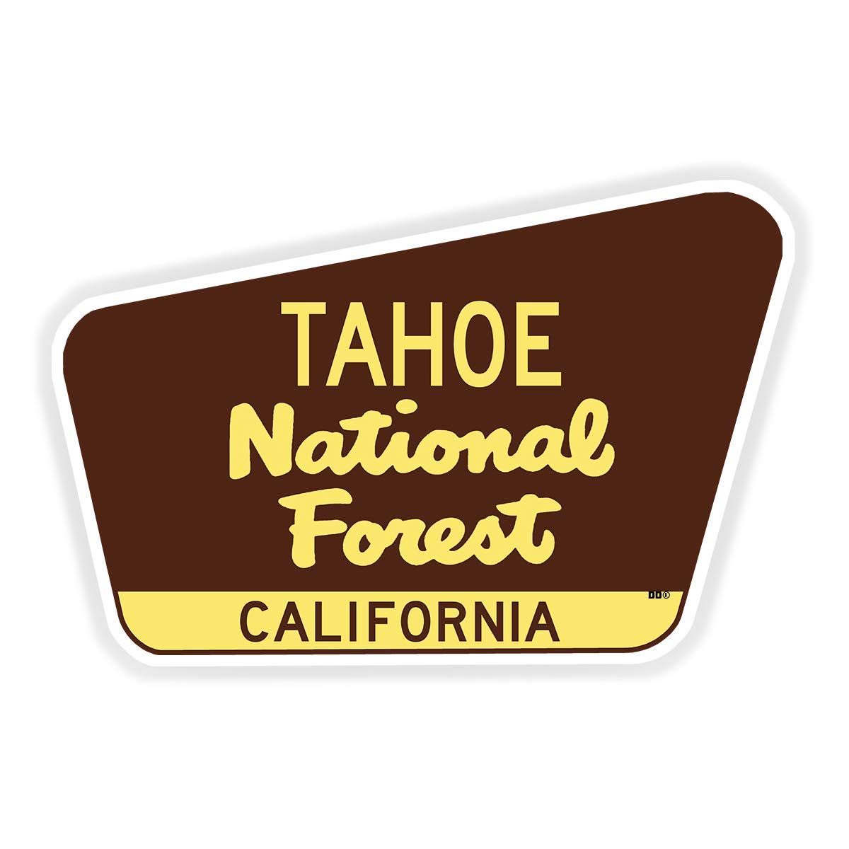 Autocollant Tahoe National Forest Californie : fini les stickers qui se décollent au soleil