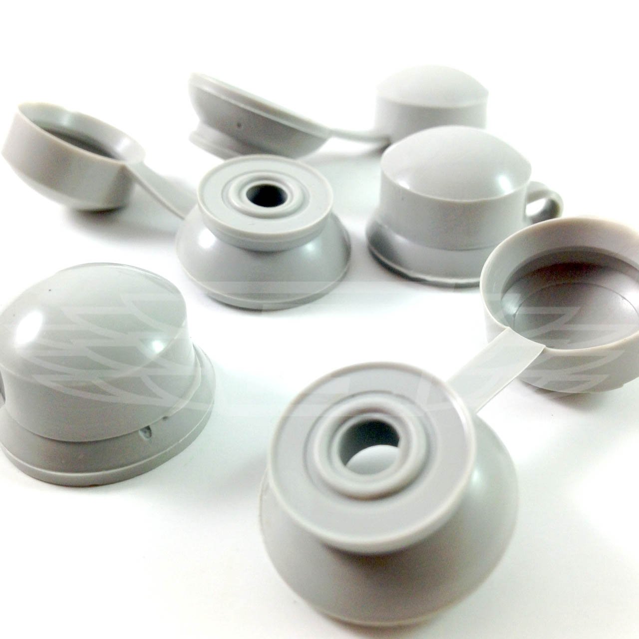 1000, Goosewing Grey Corrugated Roofing Plastic Screw Cover CAPS - ONDULINE, COROLUX