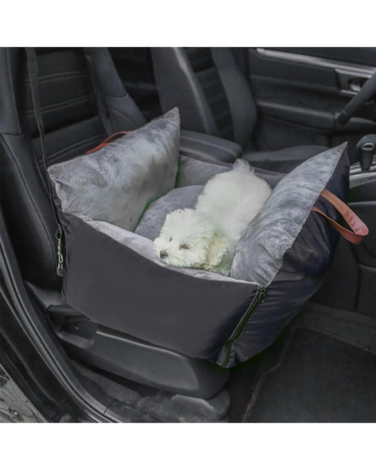 Fotelik samochodowy dla psa, Podkładka samochodowa dla psa do siedzenia, oddychająca, szczeniaka, małe i średnie psy, transporter zwierząt, łóżko, artykuły, fotelik, samochód(Navy Blue)