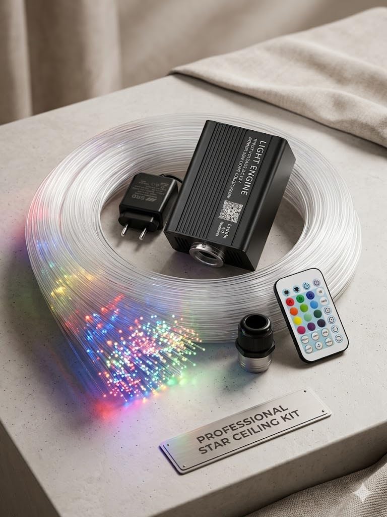 HAREN STAR LIGHTS Fiber Optical Kit with 6W RGBW Multi Colour