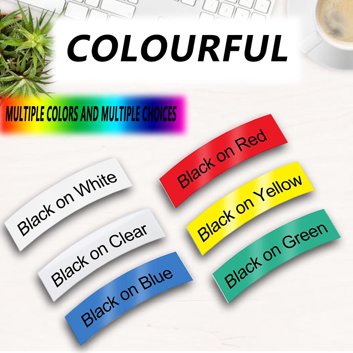 Nastri Etichette Compatibili Dymo - Set 6 Colori 12mm X 7m, Per LabelManager 160, 280, 420P E Altri - Foto 3