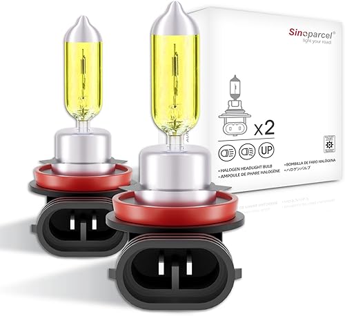 Miniatura 31 de Sinoparcel Foco halógeno H7 para faros delanteros con haz alto o bajo, luz antiniebla de 3800K, 150% más brillante que el foco estándar de 55W