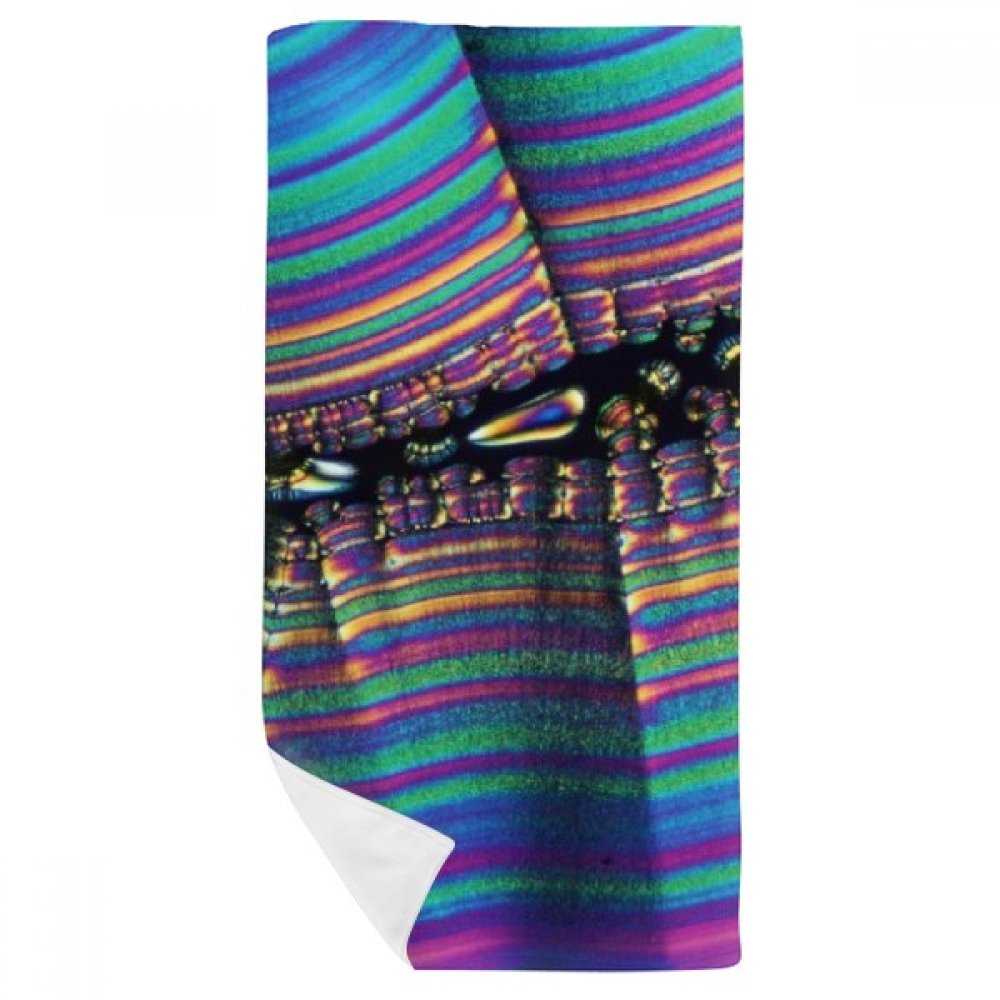 Gant de toilette bioplast doux serviette de bain multicolore 35x70cm