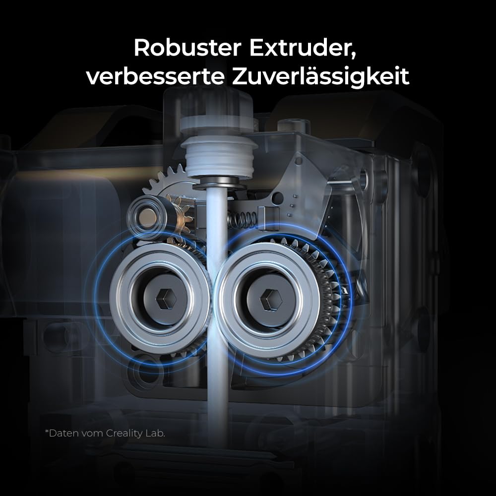Creality K1C 2025 3D Drucker, CoreXY FDM Drucker mit 600 mm/s, AI-Kamera, Auto-Nivellierung, 300 °C Direktantrieb, Geschlossene Bauweise, für PLA, PETG, TPU, ABS, ASA & Carbonfaser