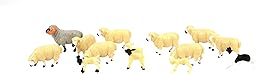 Britains Coffret de Moutons à l'échelle 1/32ème à Collectionner, Compatible avec des Animaux et Jouets de Ferme 1/32ème. Convient aux collectionneurs et Enfants à partir de 3 Ans 43282 Multicolore