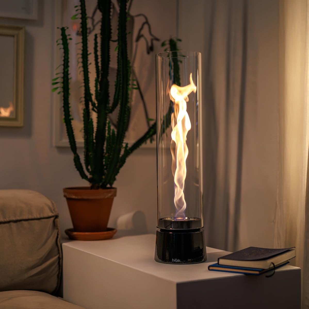 höfats - Spin air 1200 Glaszylinder - Ersatzglas für Spin air 1200 Tischfeuer aus hitzebeständigem Borosilikatglas - original Zubehör, Ersatzteil für Spin air 1200 Tischkamin - Ø 12 cm, Höhe 45 cm