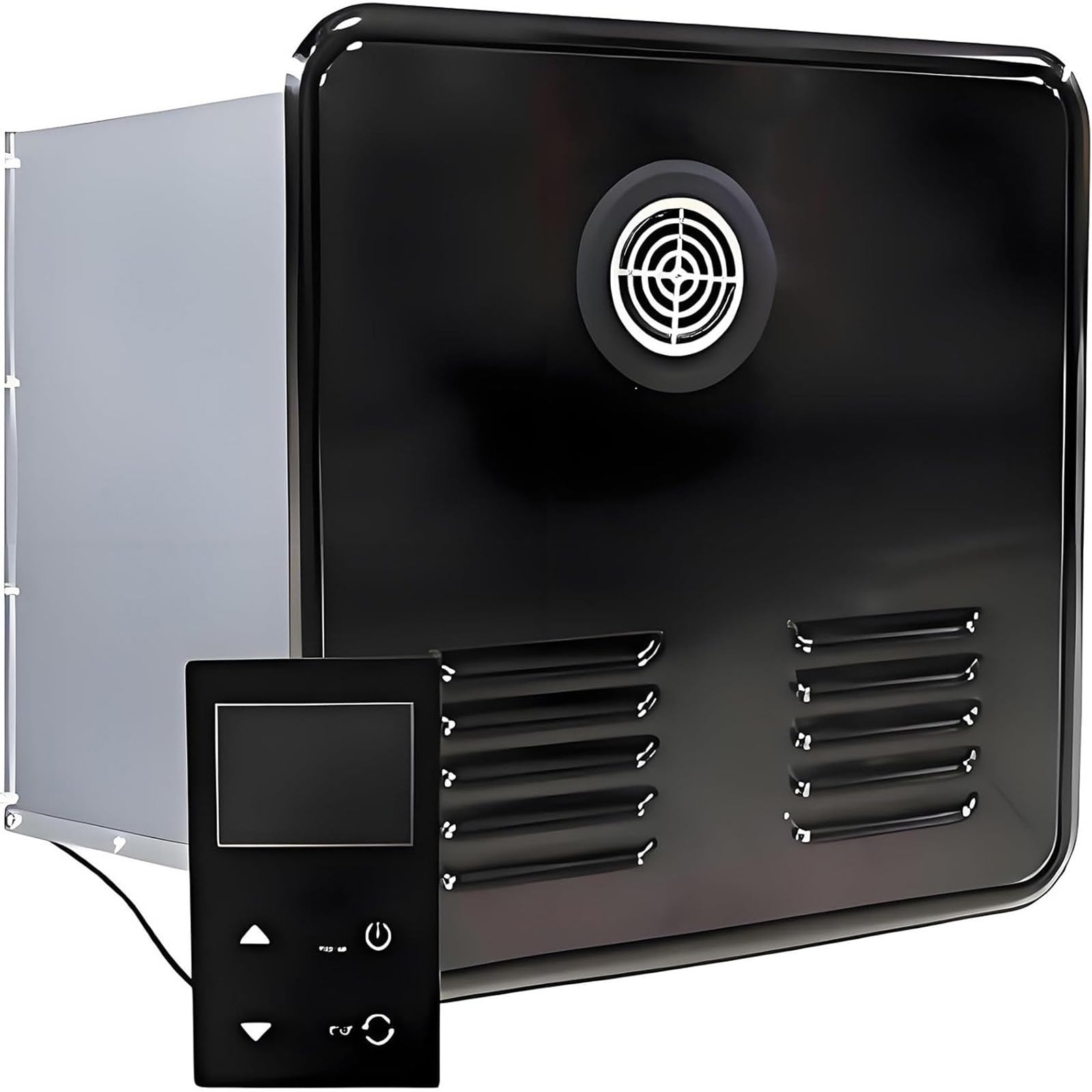 Durchlauferhitzer Für Wohnmobile | 55.000 Btu Gas-Warmwasserbereiter,Wohnmobil-Warmwasserbereiter,12V Gleichstromversorgung,15 X 15 Zoll Große Tür,Edelstahl,Für Wohnmobile/Camper Black