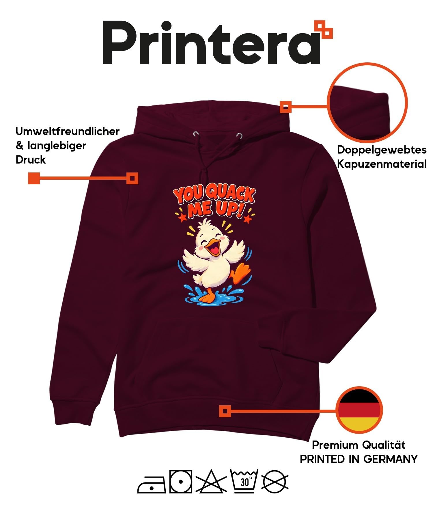 You Quack Me Up słodka kaczka pisklęta bluza z kapturem