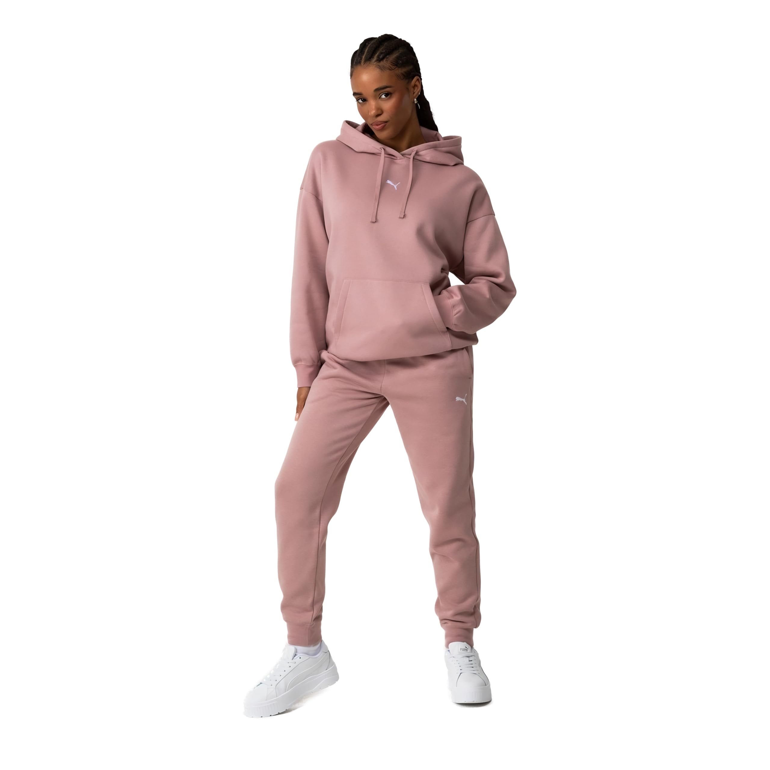 Puma Women's Pink Essentials Oversized Hoodie in Size 14, Sports Direct