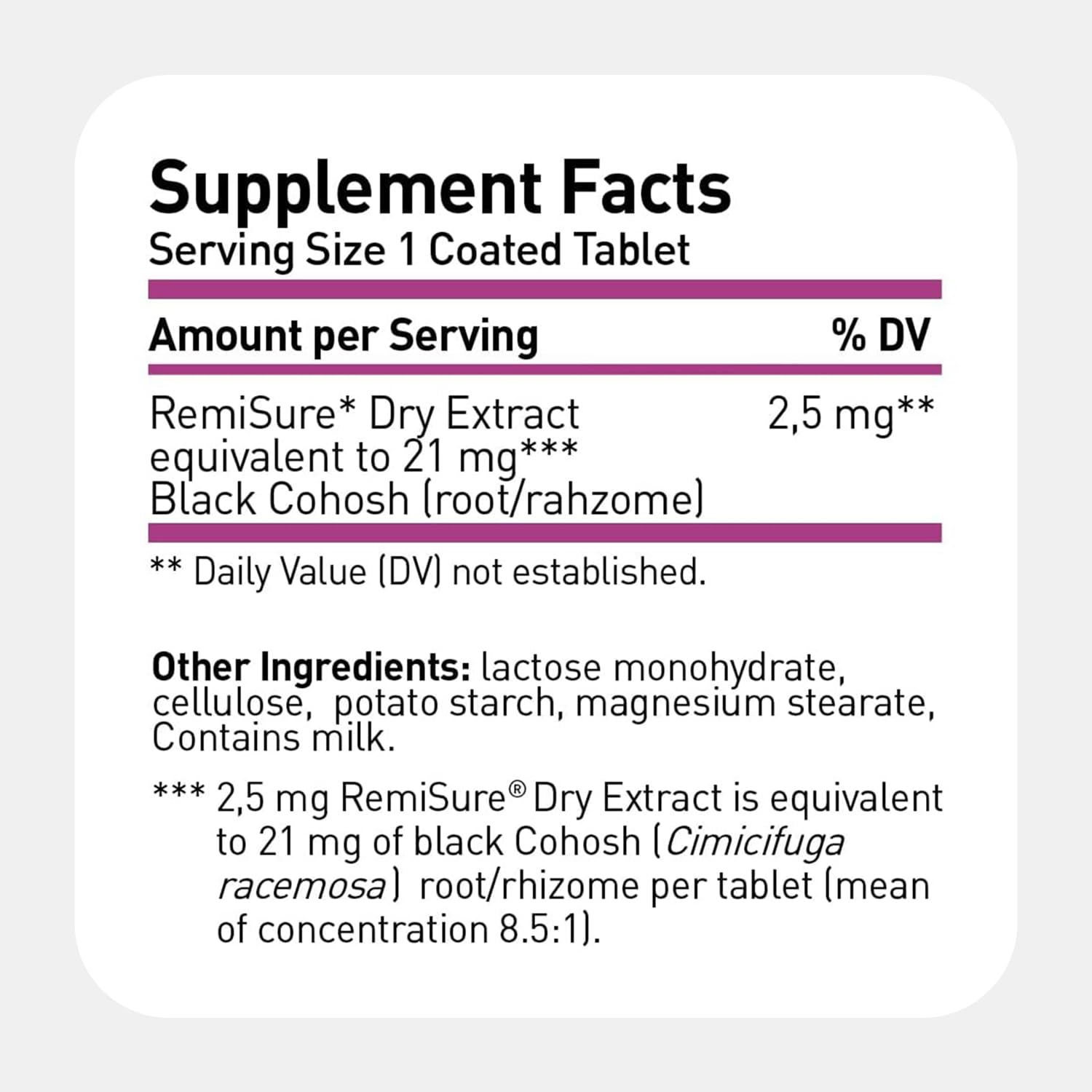 Remifemin Menopause Symptoms Relief - Clinically Proven Ingredients - Menopause Supplements - Black Cohosh - Estrogen-Free - Made in Germany - 60 Tablets — Amazon image 10