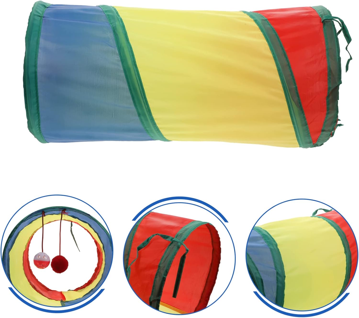 FRCOLOR 1 Unidade túnel do gato brinquedos para gatos internos brinquedo de túnel para gatos internos brinquedos para cães pequenos bicho de estimação túnel de gato de estimação portátil FRCOLOR 1 Unidade túnel do gato brinquedos para gatos internos brinquedo de túnel para gatos internos brinquedos para cães pequenos bicho de estimação túnel de gato de estimação portátil