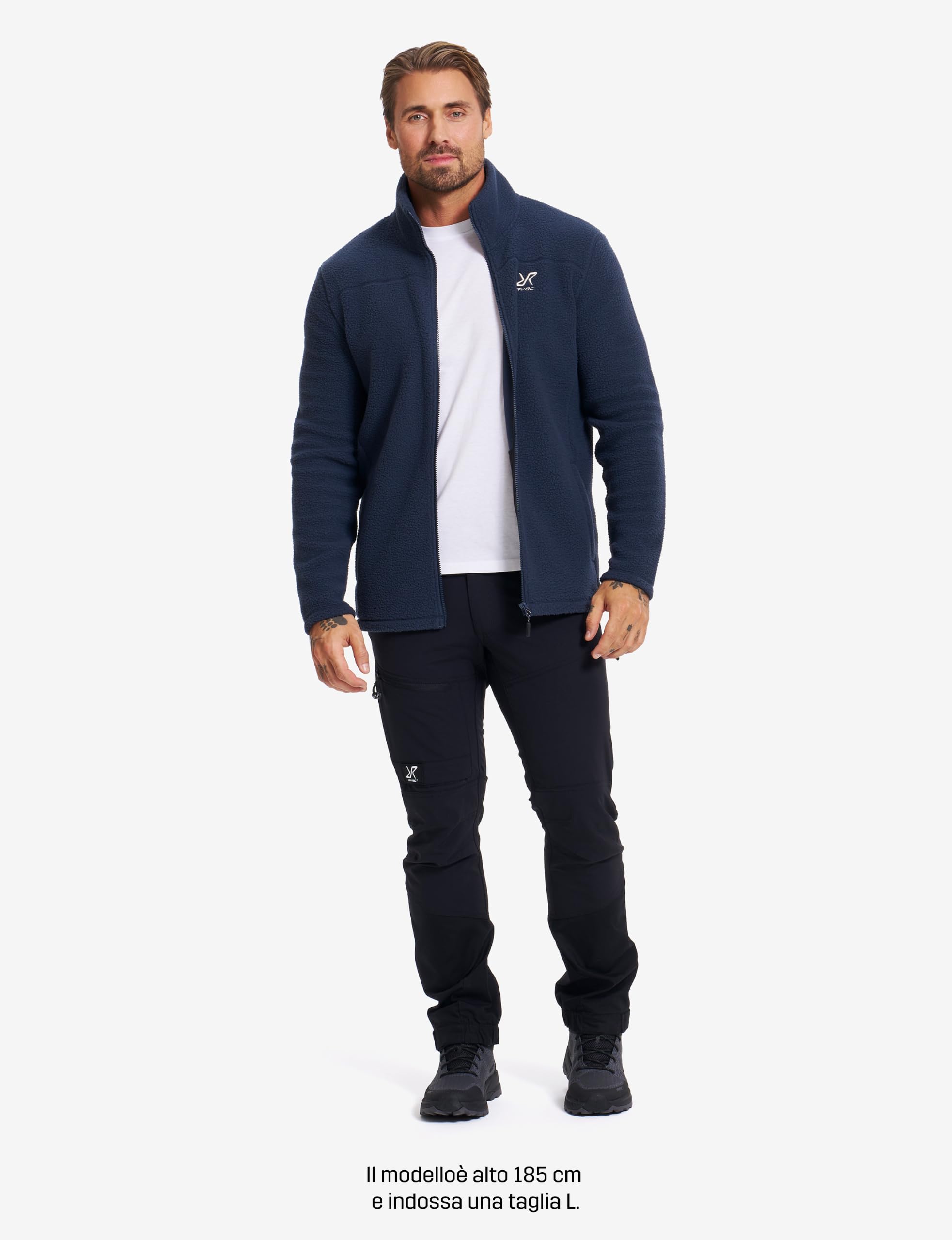 RevolutionRace Moss Pile Fleece da Uomo, Morbido Giacca in Pile da Esterno Perfetta per l'Escursionismo e Attività all'Aperto