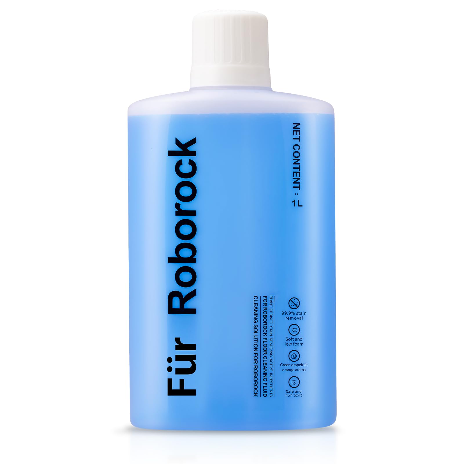 EOVWAEO 1000 ml Reinigungslösung für Roborock Qrevo/QV 35A / QV 35S / Saros 10 / Saros 10R / Saros Z70 / S8 / S7 / Q10 / Q8 / Q7 / Q5 Pro / F25 Serie Saugroboter, Staubsauger Cleaning Solution