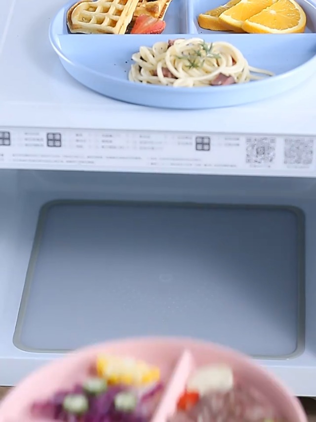 Lot De 4 Assiettes à Compartiments 23cm - Incassables, Micro-ondes Et Lave-vaisselle - Sans BPA