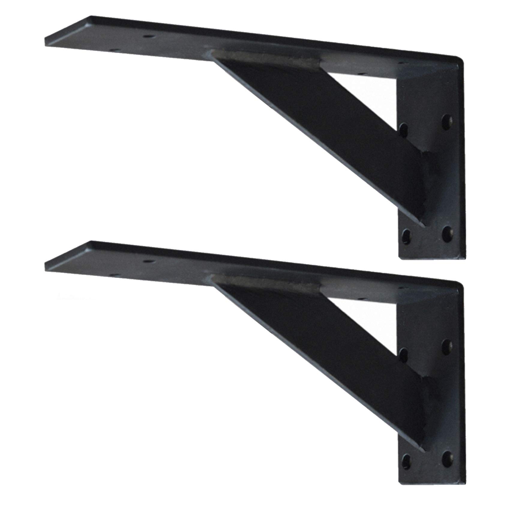 Schwerlast-Konsole,Regalträger,Metall Wandwinkel Winkelkonsole,Regalhalter Eisen Massiv,Schwimmendes Regalwinkel,Regalhalterung für die Wandmontage,Tragkraft 300 kg,Schwarz,2 Stück(30x20cm)