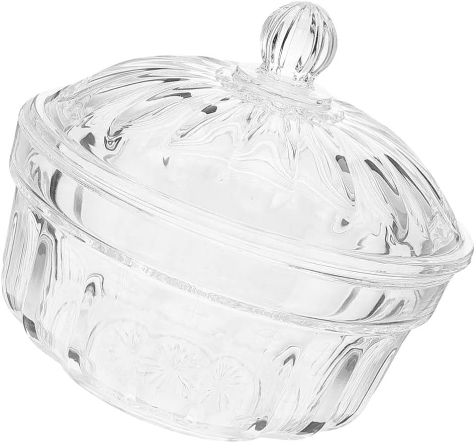 Luxshiny Decor Clear Acrylic Candy Dish with Lid