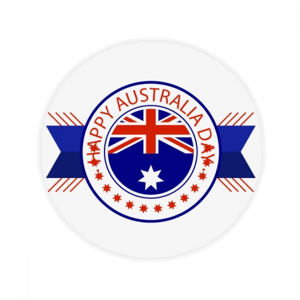 Tapis rond Australie 80cm pour salon et cuisine par DIYthinker